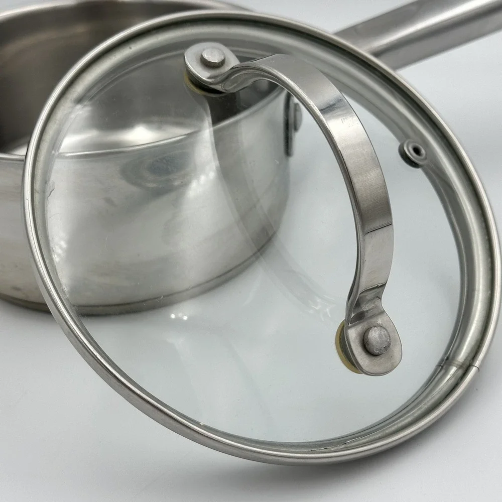 Tabletops Unltd, Professional Stainless Steel 1 Qt Sauce Pan Cookware & lid